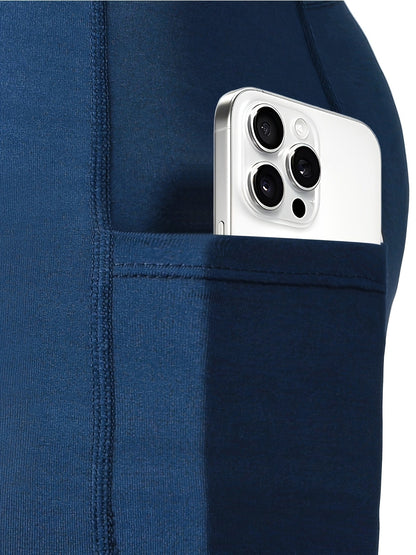 Męskie Kompresyjne Spodenki Rowerowe i Fitness z Kieszeniami