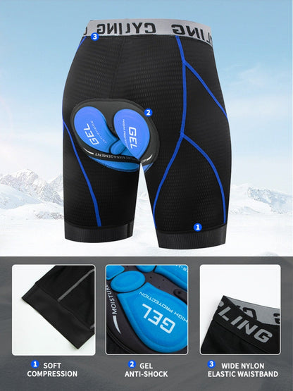 Spodenki rowerowe z wyściółką 3D (bez spodenek wewnętrznych)