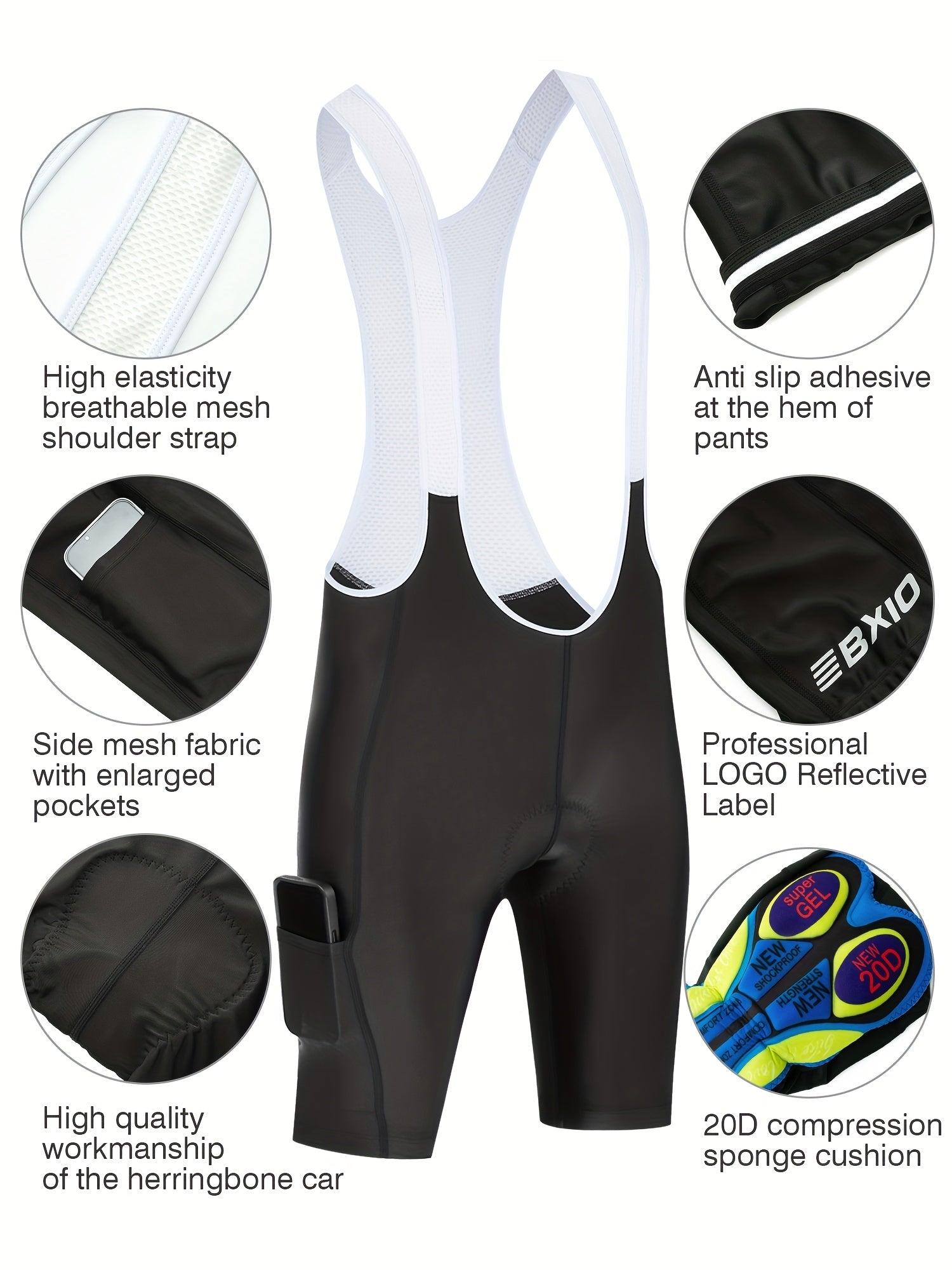 Rowerowe Szorty Męskie z Kieszeniami