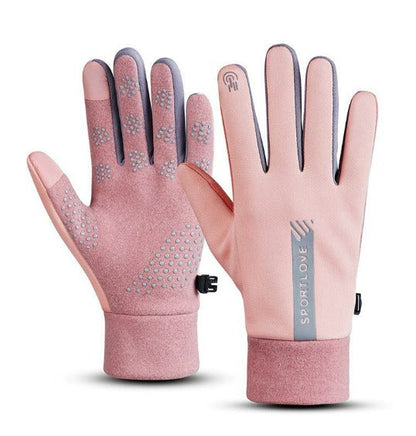 Zimowe i jesienne rękawice rowerowe dla kobiet