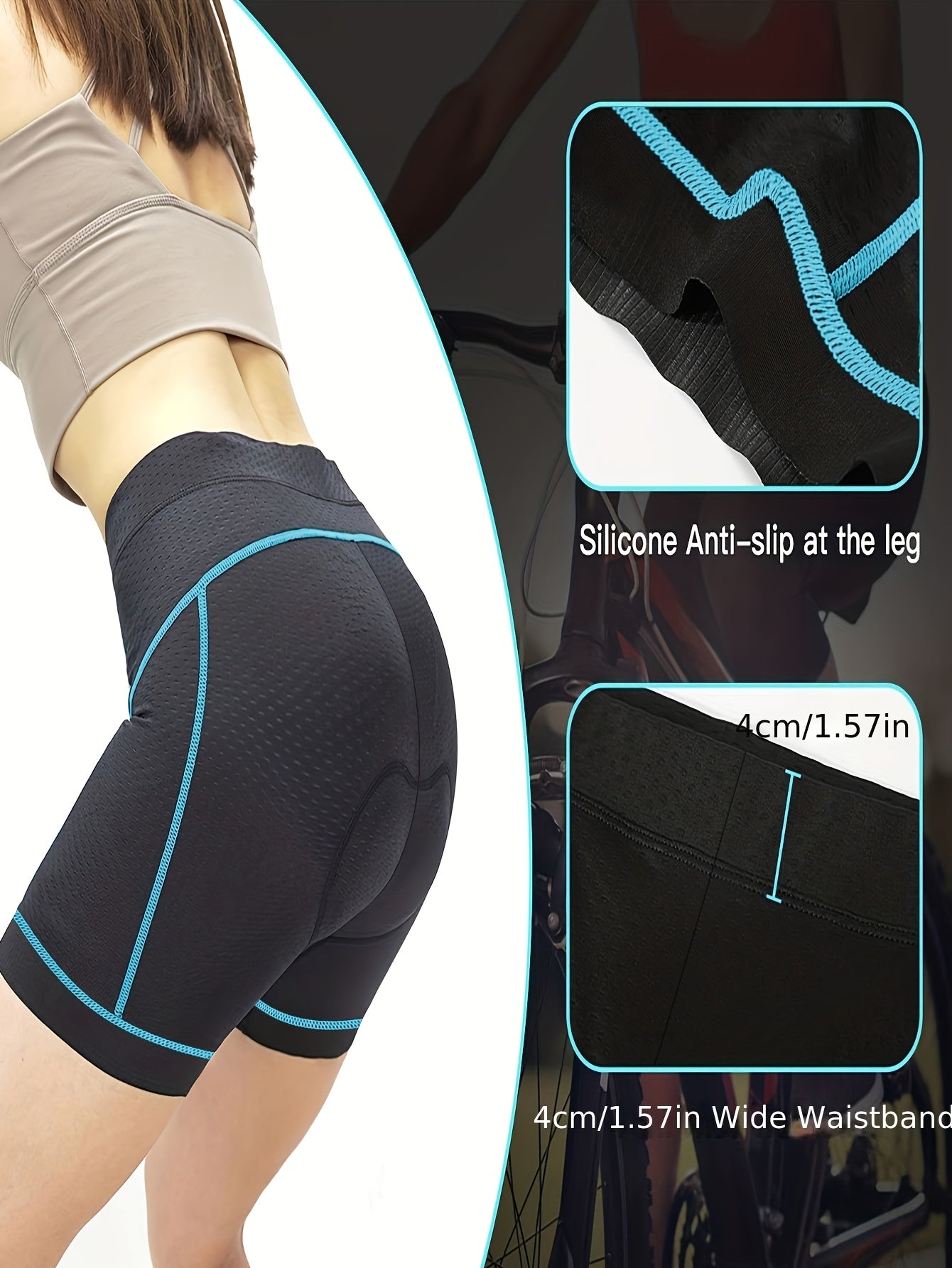 Spodenki Damskie do Roweru i Jogi z Wysokim Stanem