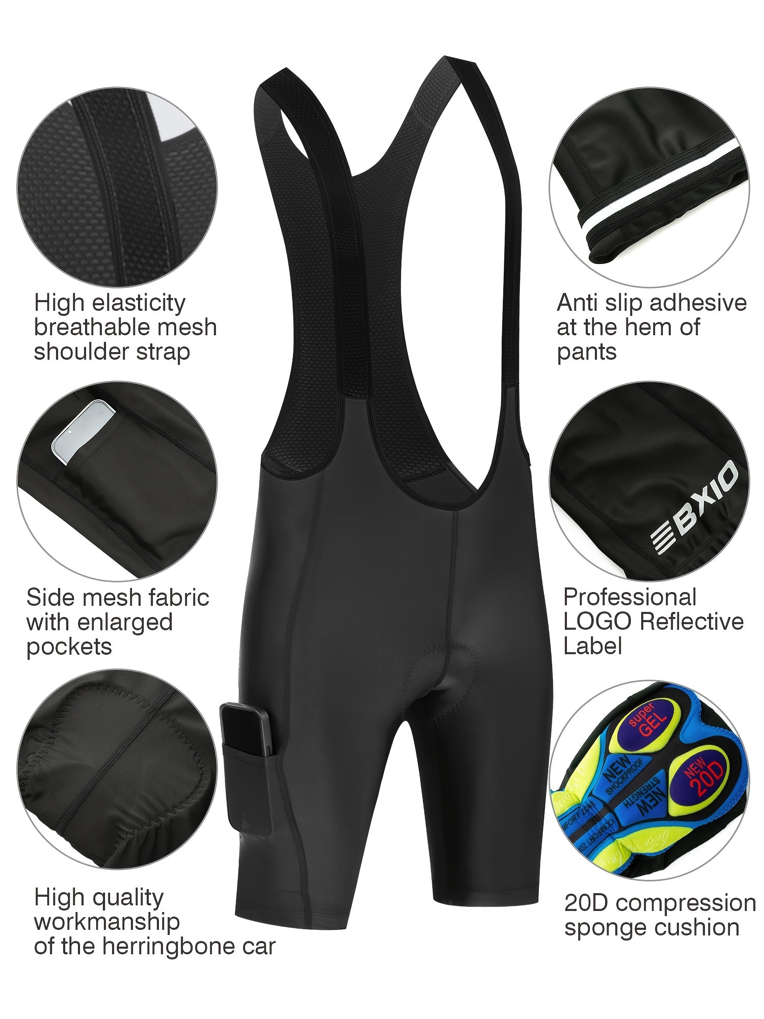 Rowerowe Szorty Męskie z Kieszeniami